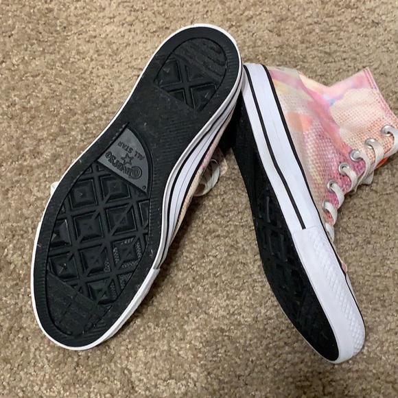 Multi colored Converse high top sneakers! - Picture 4 of 6
